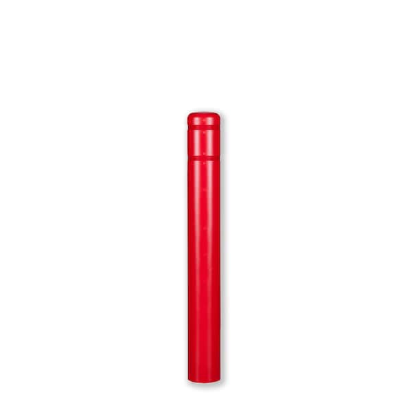 Post Sleeve, 7" Dia, 60" H, Red/Red