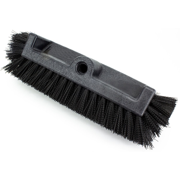 6 in W Multi-Level Floor Scrub Brush, Black, Polypropylene