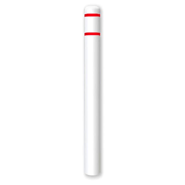 Post Sleeve, 10-7/8" Dia, 60" H White/Red