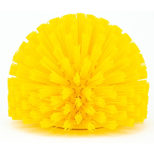 5 in W Pipe and Valve Brush, Yellow, Polypropylene