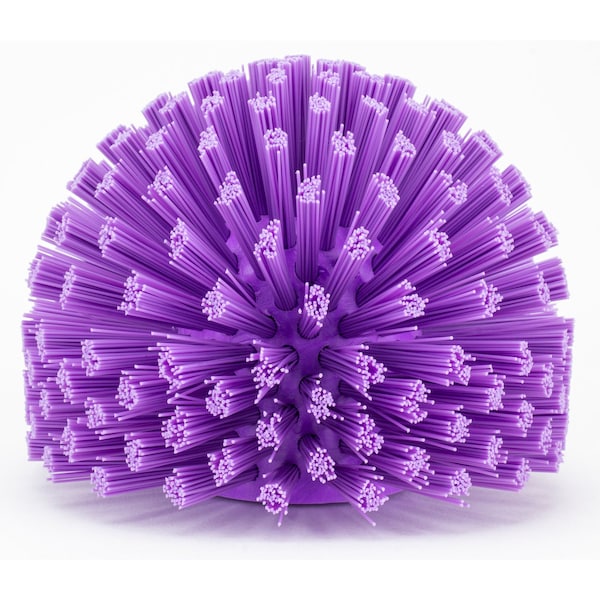 5 in W Pipe and Valve Brush, Purple, Polypropylene