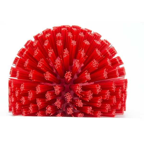 5 in W Pipe and Valve Brush, Red, Polypropylene