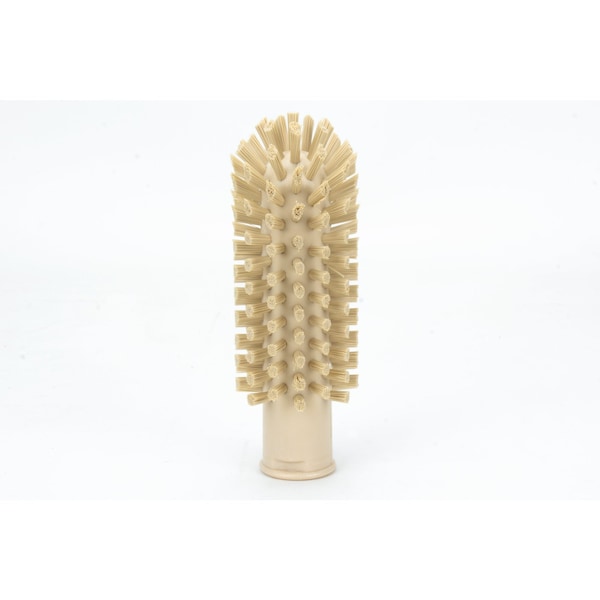 2 in W Pipe and Valve Brush, Tan, Polypropylene