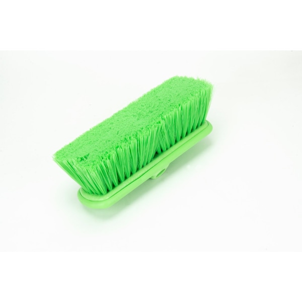3 in W Flo-Thru Brush, Lime, Polypropylene