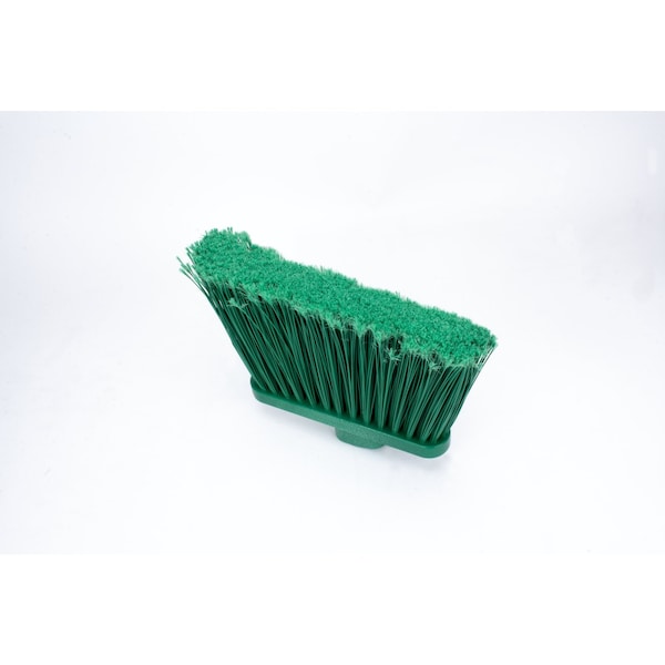 Med-Duty Angle Broom Head, 12", Grn, PK12