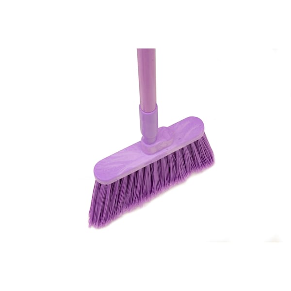 Angle Broom, 56", Flagged, Purple