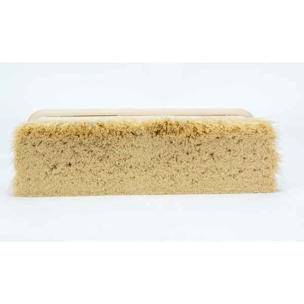 3 in W Flo-Thru Brush, Tan, Polypropylene