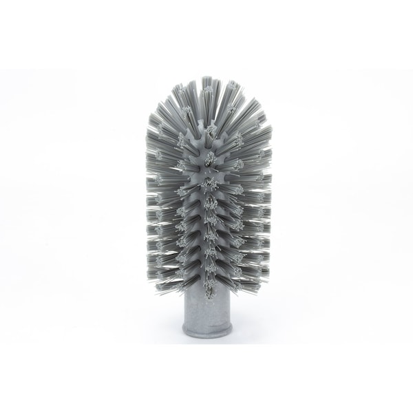 2 in W Pipe and Valve Brush, Gray, Polypropylene