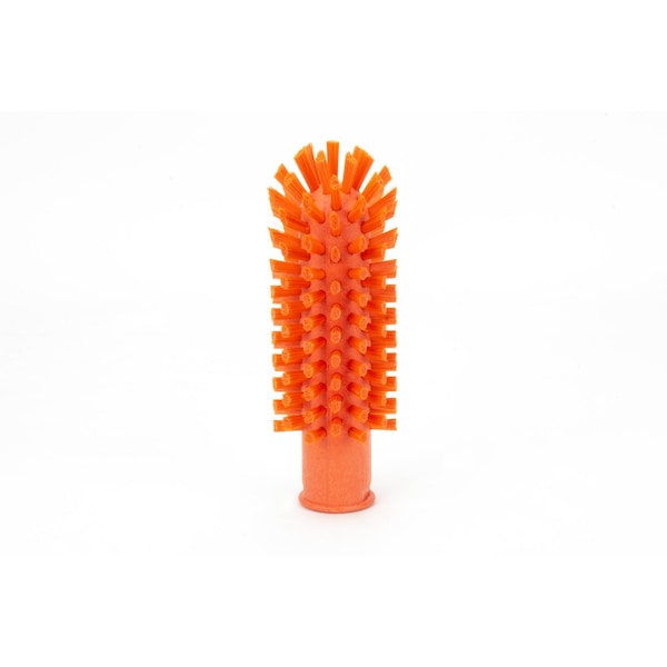 2 in W Pipe and Valve Brush, Orange, Polypropylene