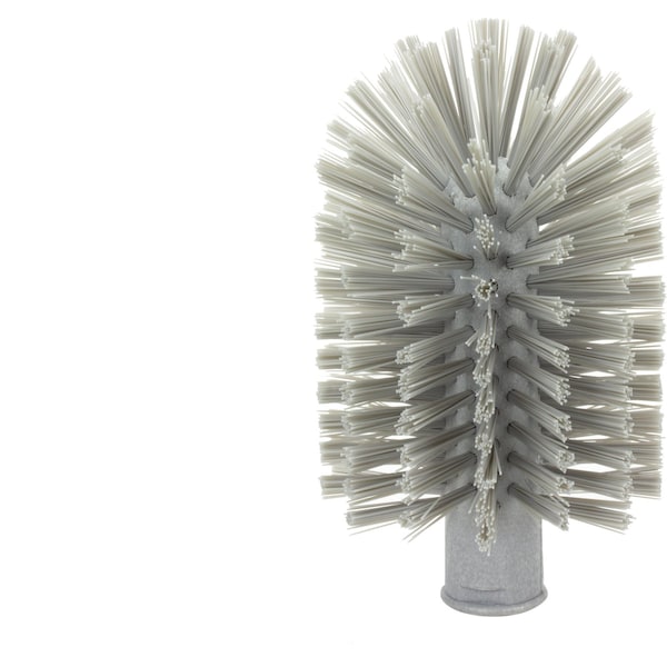 3.5 in W Pipe and Valve Brush, Gray, Polypropylene