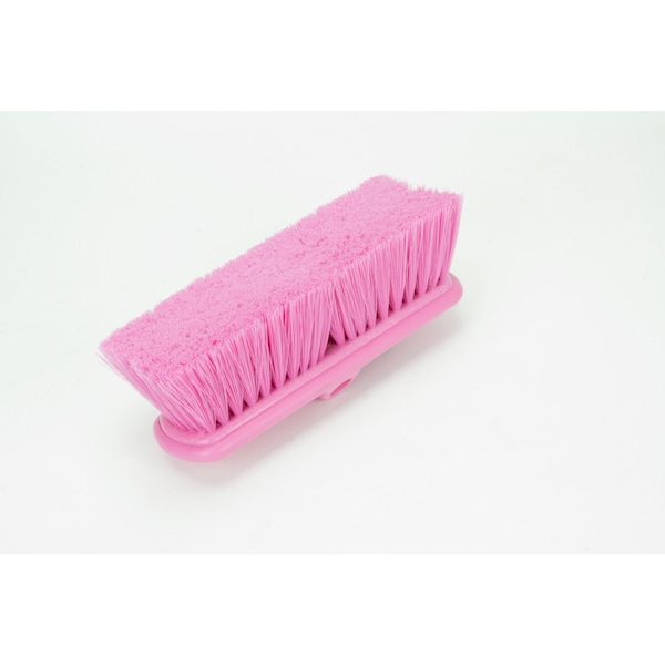 3 in W Flo-Thru Brush, Pink, Polypropylene