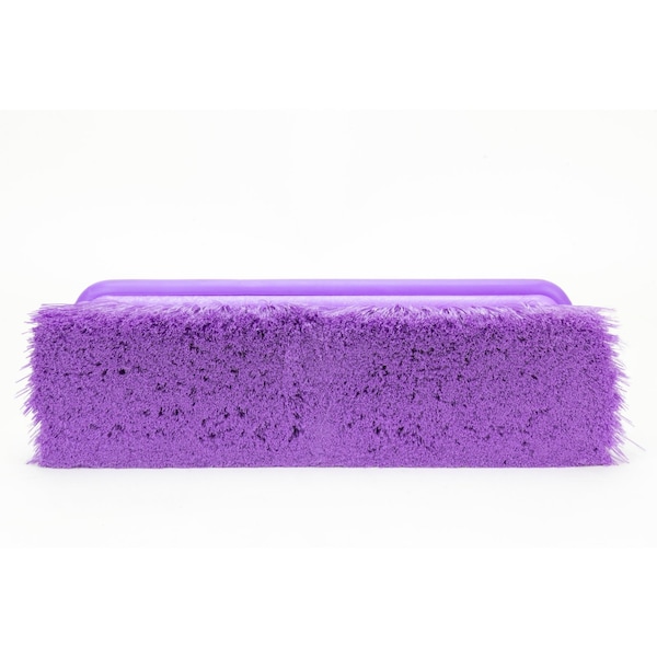 3 in W Flo-Thru Brush, Purple, Polypropylene