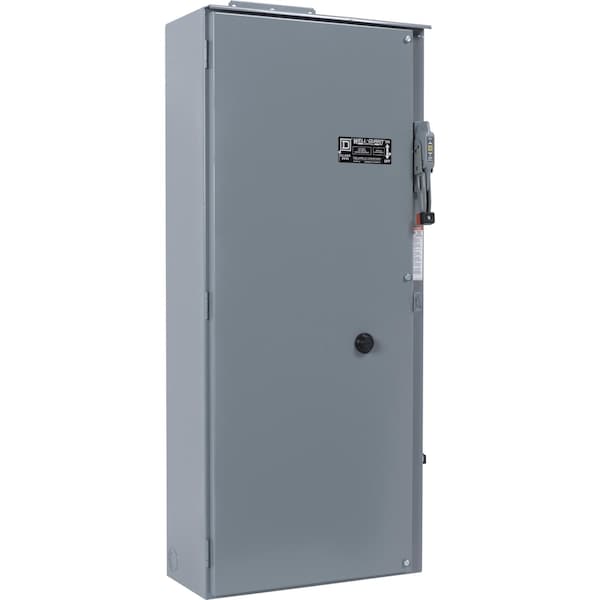 Pump Panel, NEMA Type S, Well Guard, Size 3, 90A, 5kA SSCR, 30HP, 100A Class H and K fuse clip, Motor Logic SSOLR, 240VAC 60Hz coil, NEMA 3R