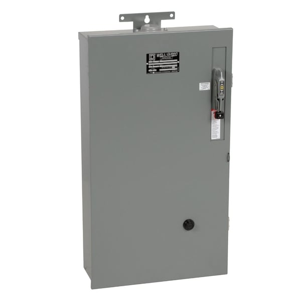 Pump Panel, NEMA Type S, Well Guard, oil field, Size 2, 45A, 25HP, HLL36050M72 circuit breaker, Motor Logic SSOLR, 480VAC 60Hz coil, NEMA 3R
