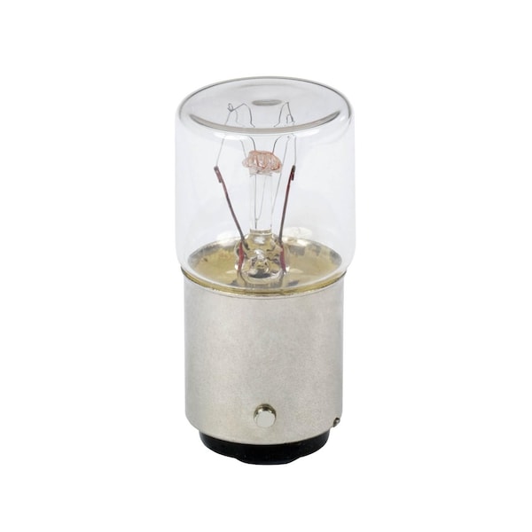 Incandescent bulb, Harmony XB4, BA15d, clear, steady light, 6W, 24V AC/DC