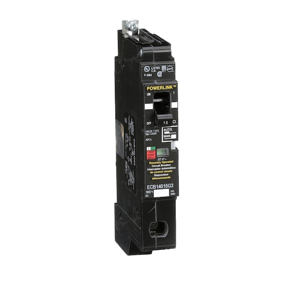 Molded Case Circuit Breaker, POWERLINK Series, 15A, 1 Pole, 277/480V AC, 65kA at 120V AC