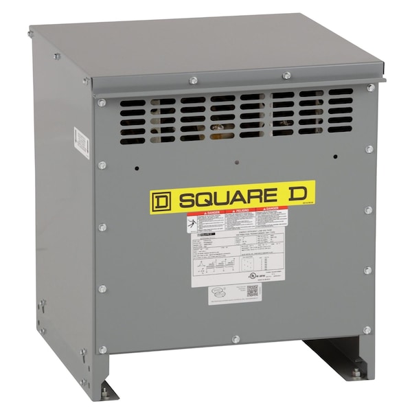 Low Voltage Distribution Transformer, 15 kVA, 120/208V AC, 480V