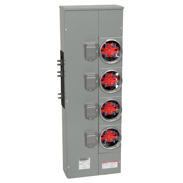 Meter Main, EZM, 225A, 120/240V AC, 1 Phase