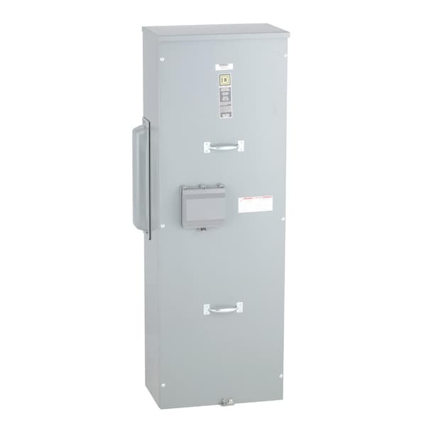 Main unit, EZ Meter-Pak, 400A, 120/240VAC, 1 phase, 3 wire, 400A Al busbar, 65kA SCCR main breaker, over/under