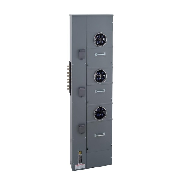 Meter Main, EZM, 225A, 120/240V AC, 3 Phase