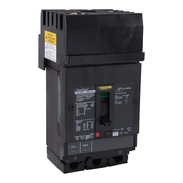 Molded Case Circuit Breaker, POWERPACT H Series, 150A, 2 Pole, 600V AC, 100kA at 240V AC