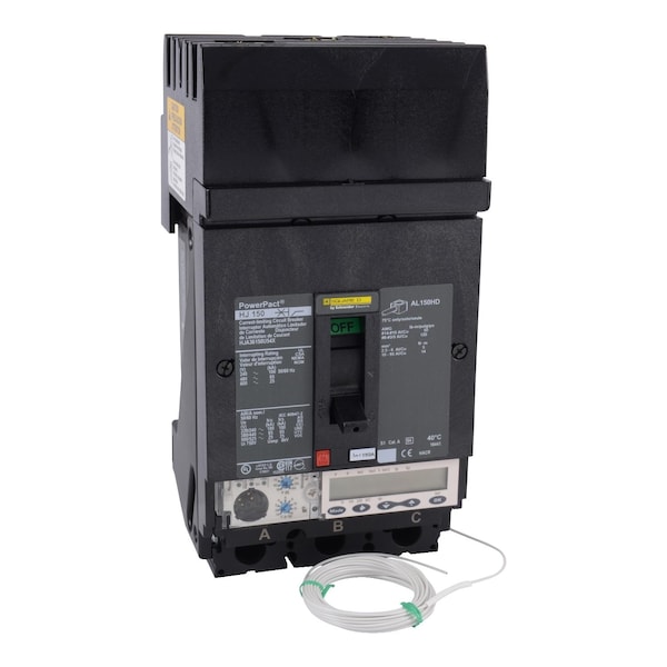 Molded Case Circuit Breaker, POWERPACT H Series, 150A, 3 Pole, 600V AC, 100kA at 240V AC