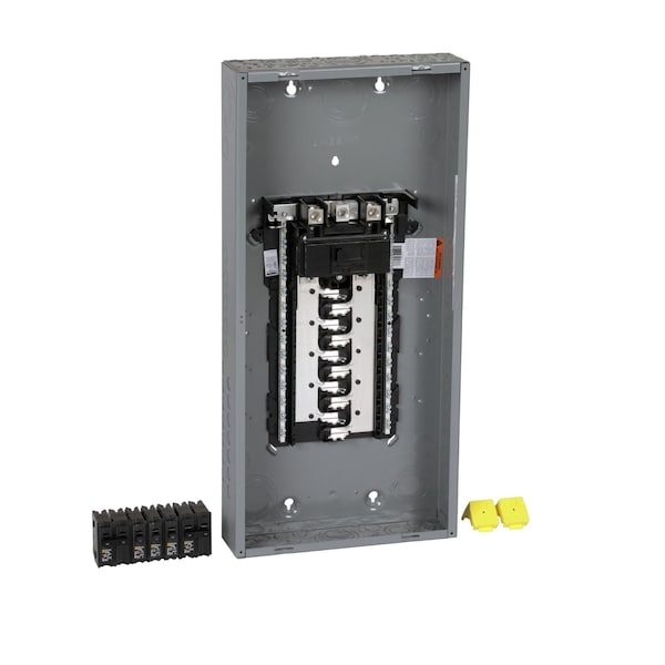 Load Center, HOM, 20 Spaces, 200A, 120/240V AC, PoN Convertible Main Breaker, 1 Phase