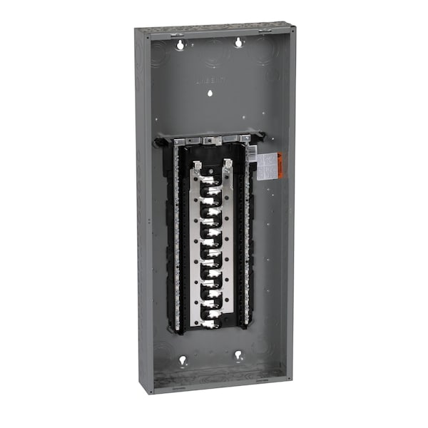 Load Center, HOM, 30 Spaces, 125A, 120/240V AC, PoN Convertible Main Lug, 1 Phase