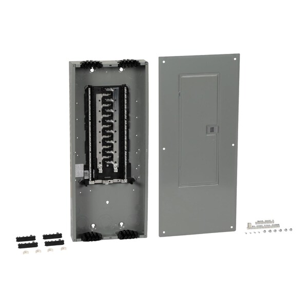 Load Center, HOM, 30 Spaces, 125A, 120/240V AC, PoN Convertible Main Lug, 1 Phase
