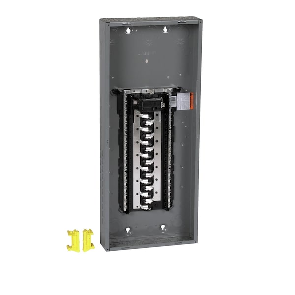 Load Center, HOM, 30 Spaces, 125A, 120/240V AC, PoN Convertible Main Breaker, 1 Phase