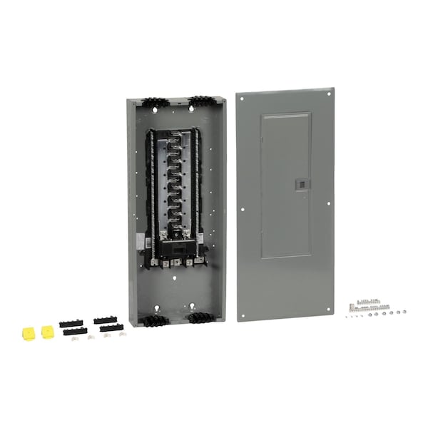 Load Center, HOM, 30 Spaces, 200A, 120/240V AC, PoN Convertible Main Breaker, 1 Phase