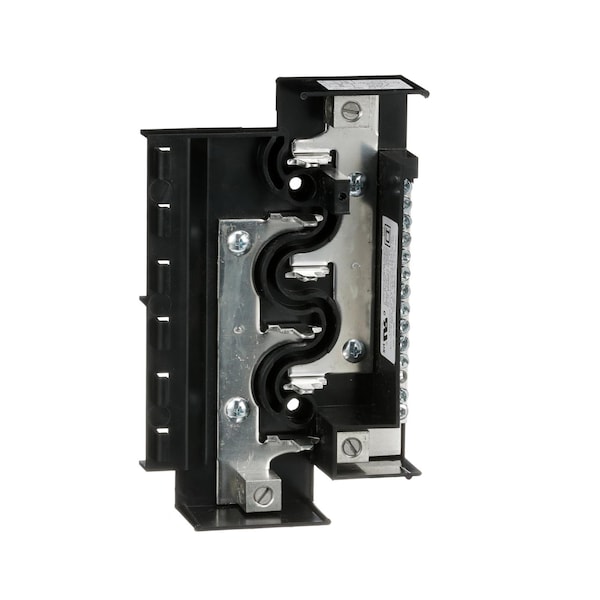 Load center interior, Homeline, 1 phase, 6 spaces, 12 circuits, 125A convertible main lugs, NEMA1, special