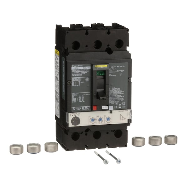 Molded Case Circuit Breaker, POWERPACT J Series, 250A, 3 Pole, 600V AC, 100kA at 240V AC
