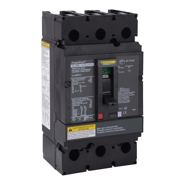 Switch, 600V AC, 175A, 3 Poles