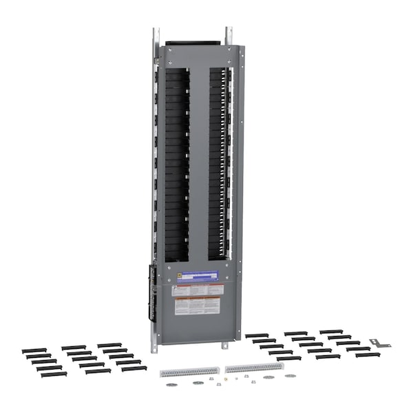 Panelboard interior, NF, main lugs, 250A, Cu bus, Al neutral assembly, 54 pole spaces, 3 phase, 4 wire, 600Y/347VAC max