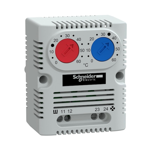 ClimaSys CC - double thermostat 250V - range of temperature 0.60 Degrees C - 1NO/NC - Degrees C
