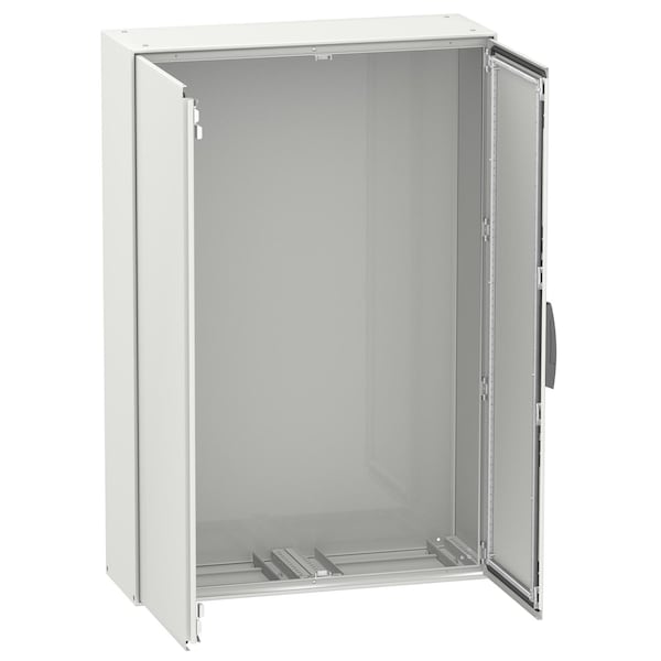 4 Point Double Bar Lock Electrical Enclosures, 78.7 in H, 19.7 in D, 39.4 in W, Galvanized Steel