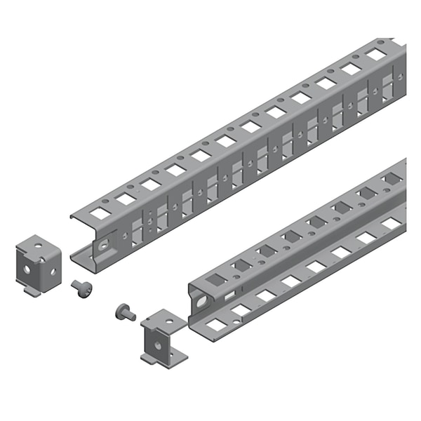 Universal cross rail, 600 mm. H x 40 mm. W x 27 mm. L, Steel