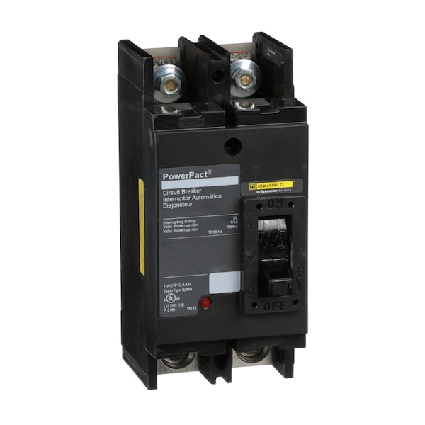 Molded Case Circuit Breaker, POWERPACT Q Series, 125A, 2 Pole, 240V AC, 65kA at 240V AC
