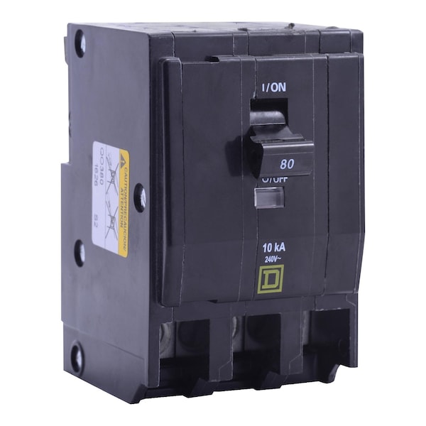 Miniature Circuit Breaker, QO Series, 100A, 3 Pole, 120/240V AC, 10kA at 120/240V AC
