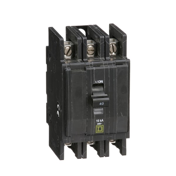 Miniature Circuit Breaker, QO Series, 40A, 3 Pole, 120/240V AC, 10kA at 120/240V AC