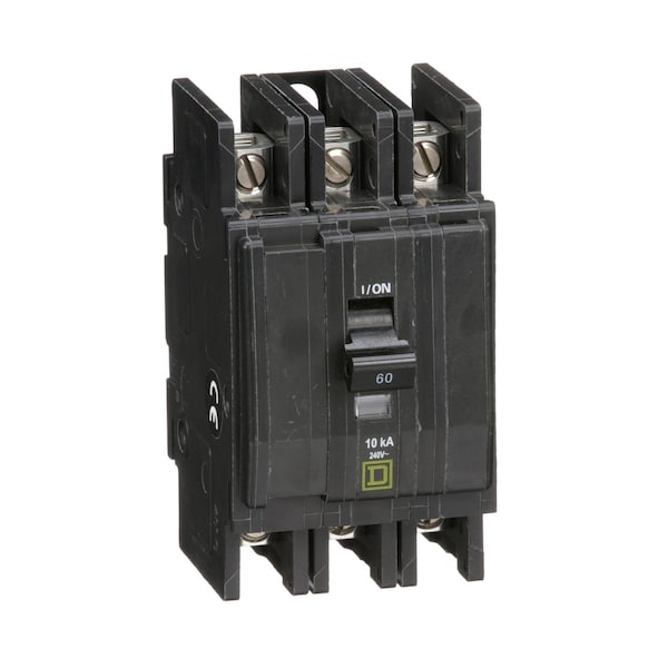 Miniature Circuit Breaker, QO Series, 60A, 3 Pole, 120/240V AC, 10kA at 120/240V AC