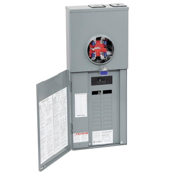 Meter Main, RC, 20 Spaces, 200A, Main Lug