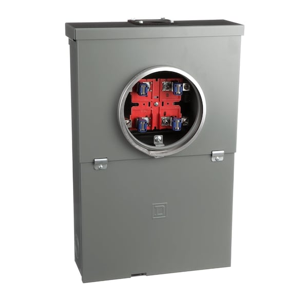Meter Main, SO, 10 Spaces, 100A; 80A, 120/240 V AC, Main Lug