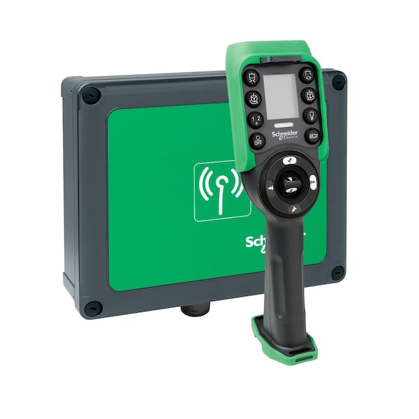 Control station, Harmony eXLhoist, standard, Remote ZART12D with base ZARB18W