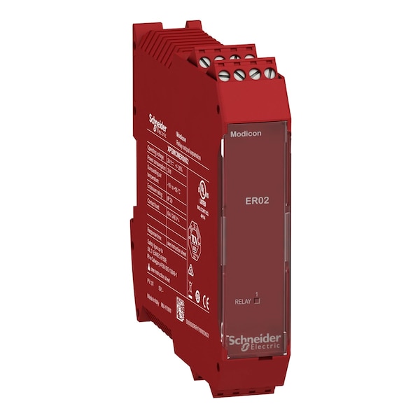 Expansion module, Modicon MCM, 2 safety relay outputs, screw