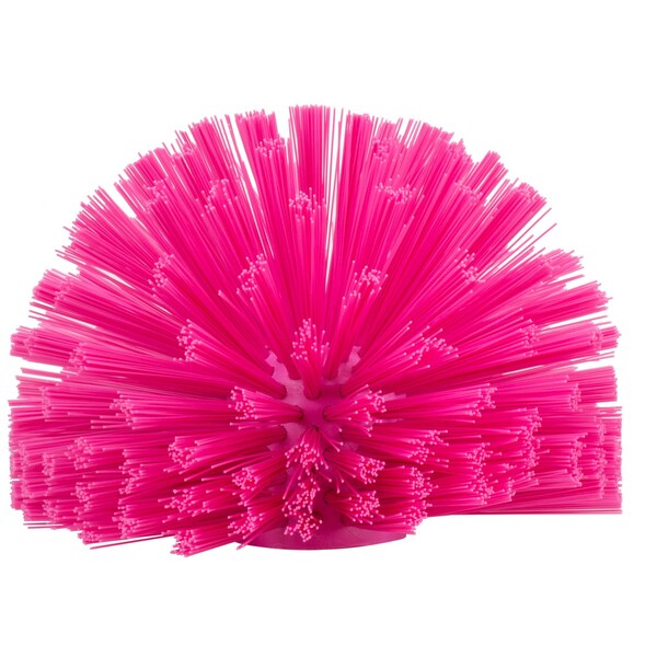 8 in W Pipe and Valve Brush, Pink, Polypropylene