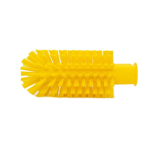 2.5 in W Pipe and Valve Brush, Yellow, Polypropylene