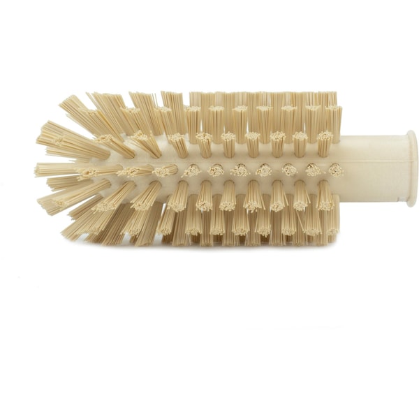 2.5 in W Pipe and Valve Brush, Tan, Polypropylene