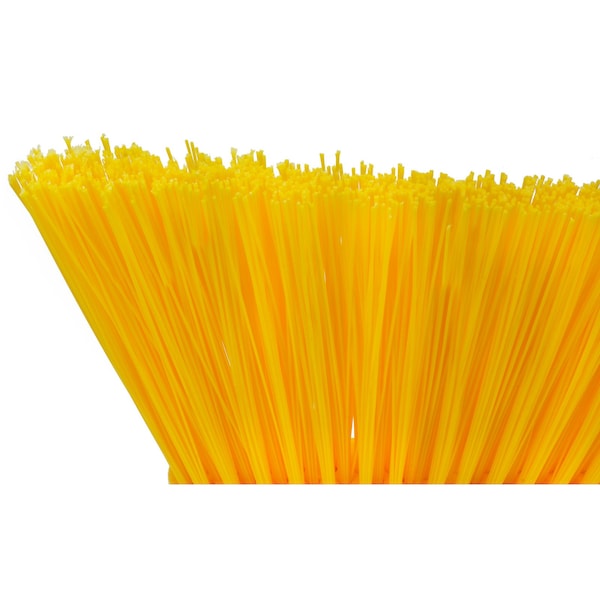 Hvy-Duty Angle Broom Head, 12", Ylw, PK12